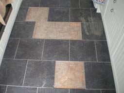Floor tile repair - before